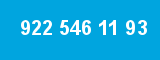 922 546 11 93 922 546 11 93